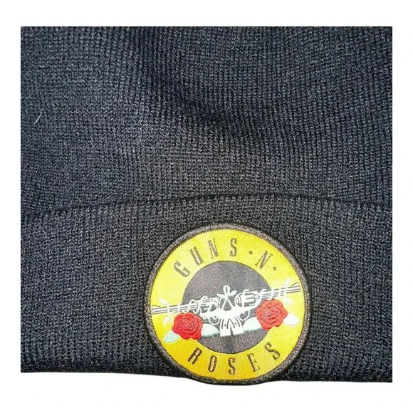 Guns N Roses Black Beanie Hat - Forever 21 - Picture 3 of 3